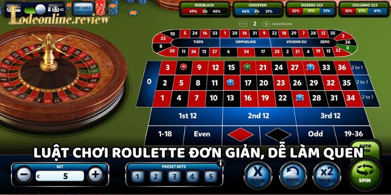 Luật chơi Roulette đơn giản, dễ làm quen
